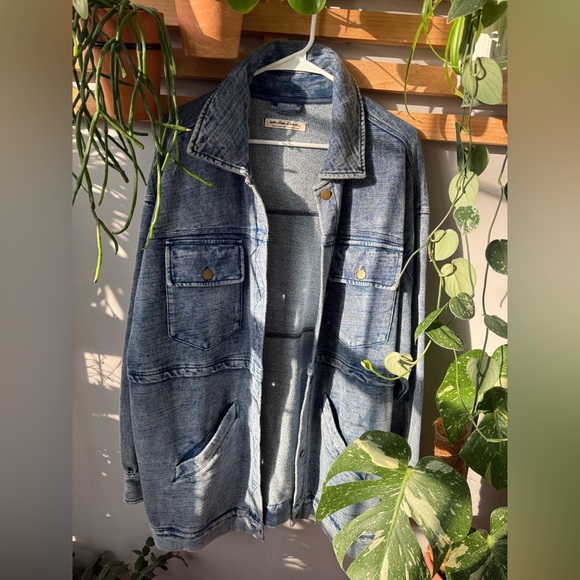 Free People Blue Denim Jacket - Picture 2 of 6